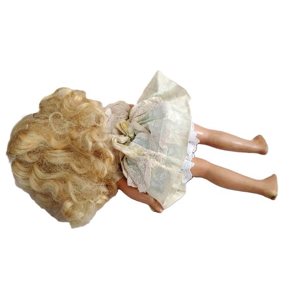 Vintage 1940s 13 Inch All Composition Sleep Eye Girl Doll - Picture 4 of 6